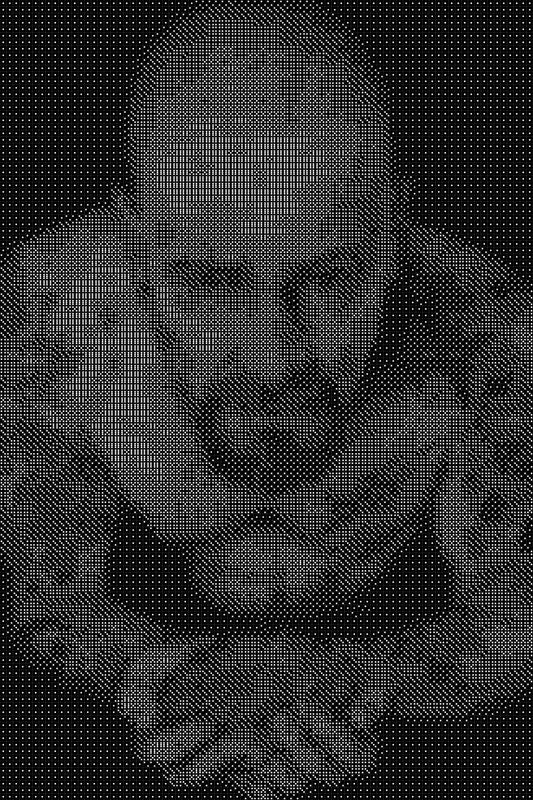 Heisenburg 3 Dice Art- Handcrafted Dice Mosaic using 10,000+ Dice, Two Size Options