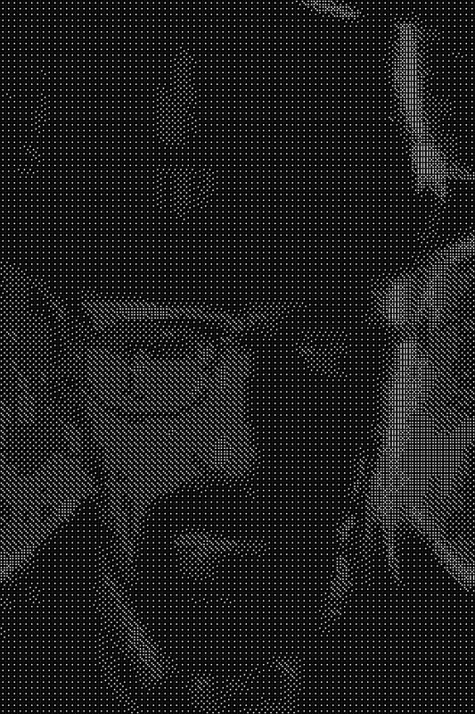 Heisenburg 4 Dice Art- Handcrafted Dice Mosaic using 10,000+ Dice, Two Size Options