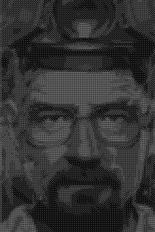 Heisenburg Dice Art- Handcrafted Dice Mosaic using 10,000+ Dice, Two Size Options