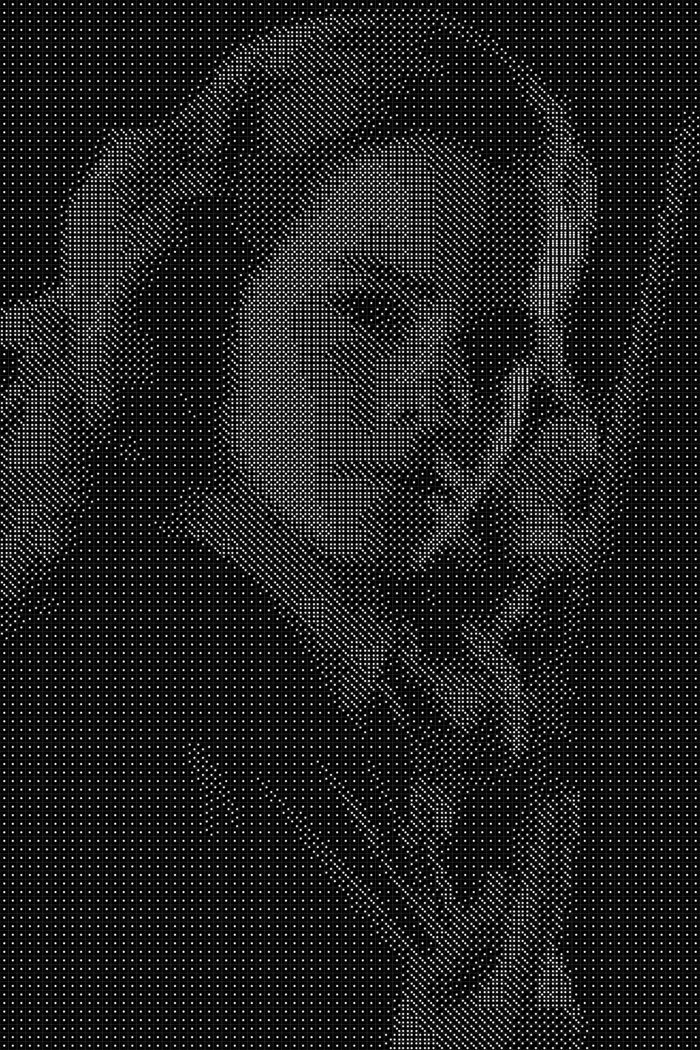 Hermione Granger Dice Art- Handcrafted Dice Mosaic using 10,000+ Dice, Two Size Options