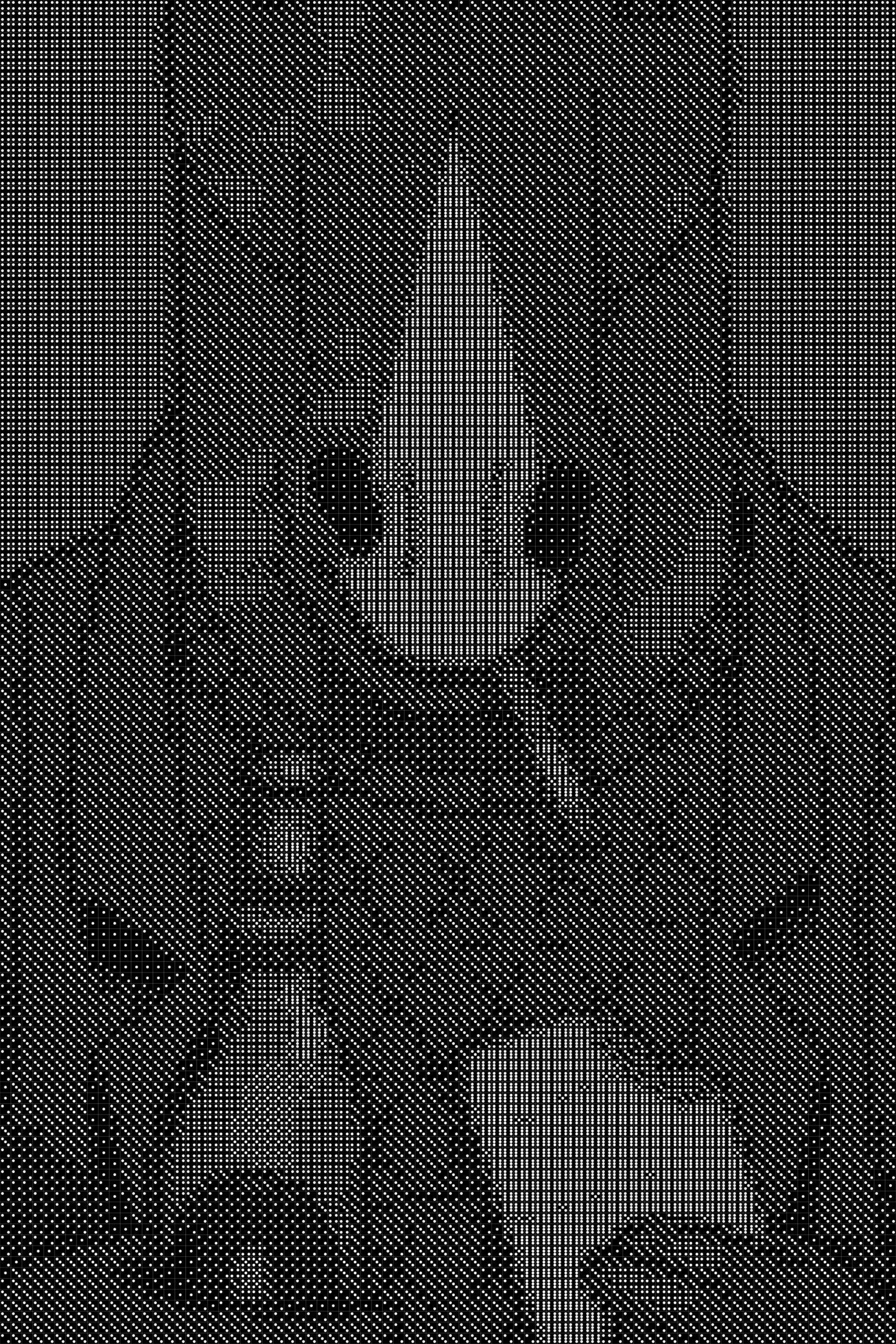 Horseman Dice Art- Handcrafted Dice Mosaic using 10,000+ Dice, Two Size Options