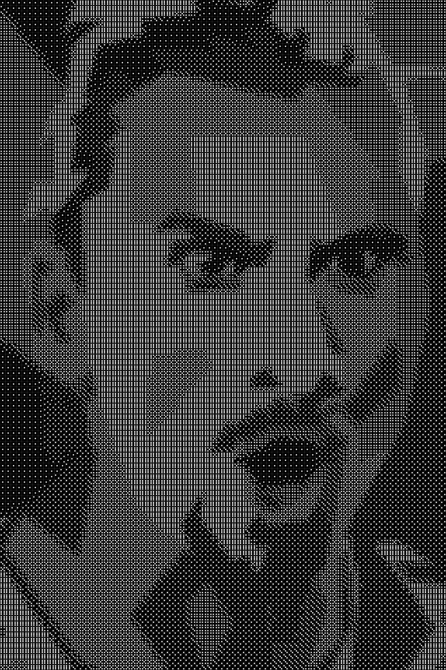 Ibrahimovic Dice Art- Handcrafted Dice Mosaic using 10,000+ Dice, Two Size Options