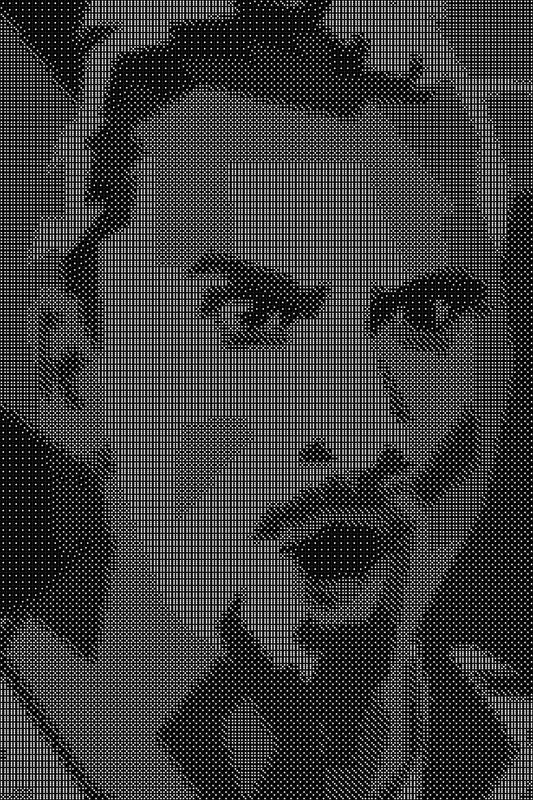 Ibrahimovic Dice Art- Handcrafted Dice Mosaic using 10,000+ Dice, Two Size Options