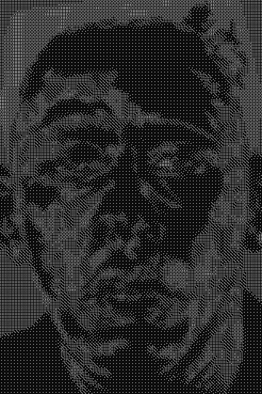 Igor Dice Art- Handcrafted Dice Mosaic using 10,000+ Dice, Two Size Options
