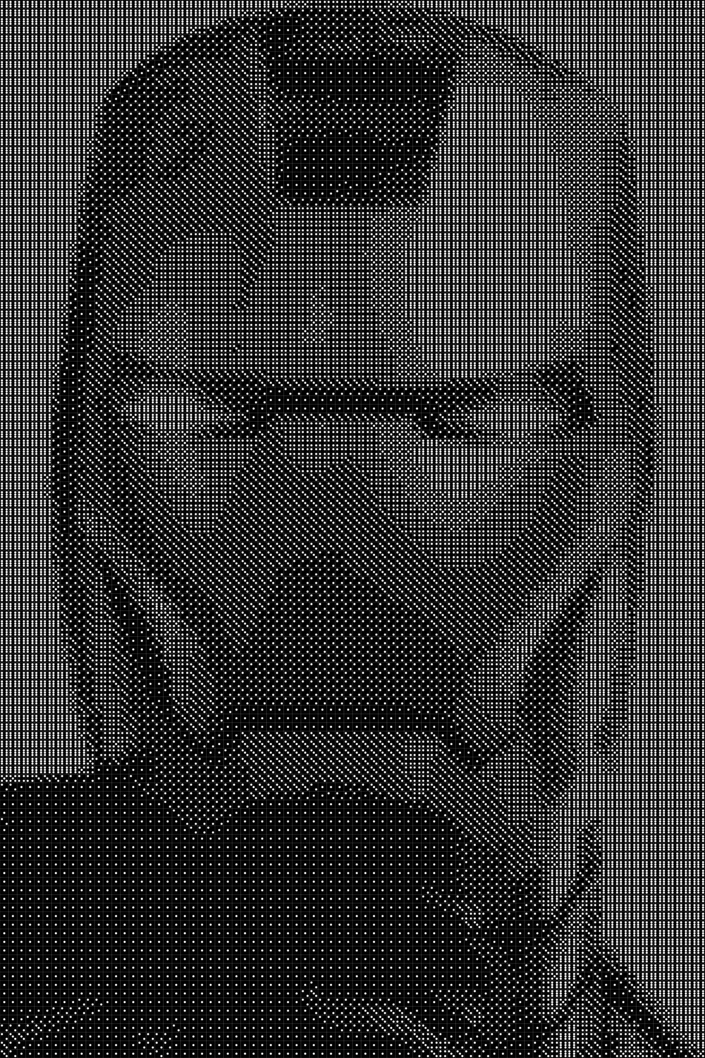 Iron Man 3 Dice Art- Handcrafted Dice Mosaic using 10,000+ Dice, Two Size Options