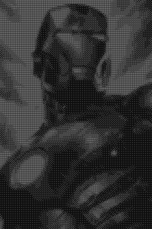 Iron Man 9 Dice Art- Handcrafted Dice Mosaic using 10,000+ Dice, Two Size Options