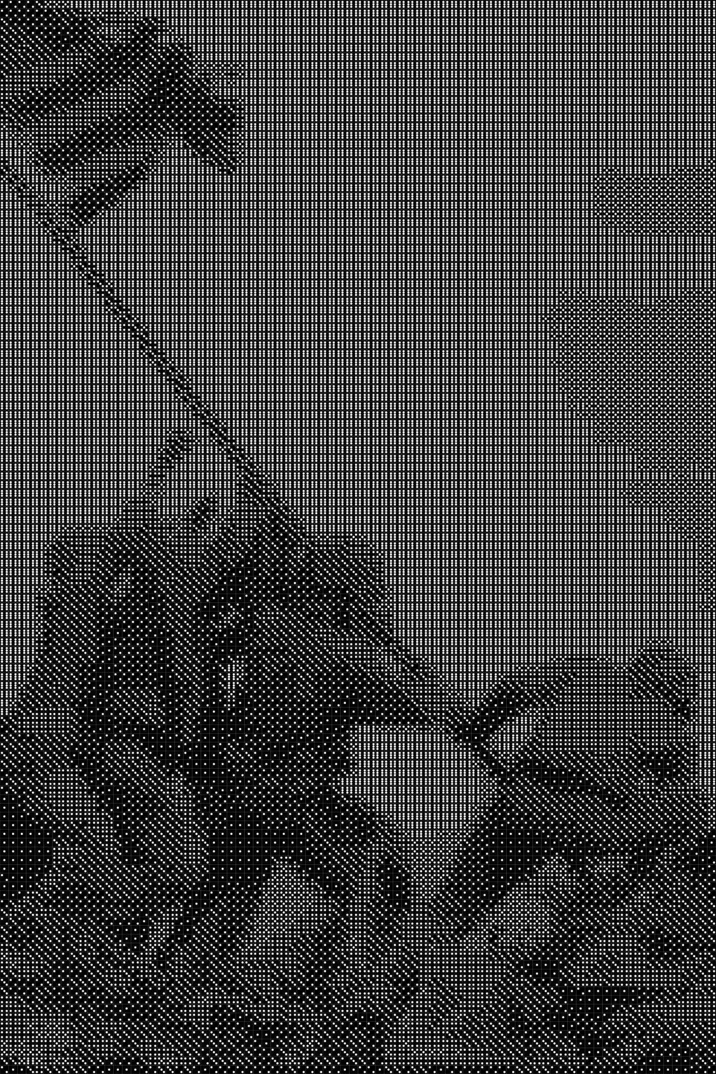 Iwo Jima 2 Dice Art- Handcrafted Dice Mosaic using 10,000+ Dice, Two Size Options