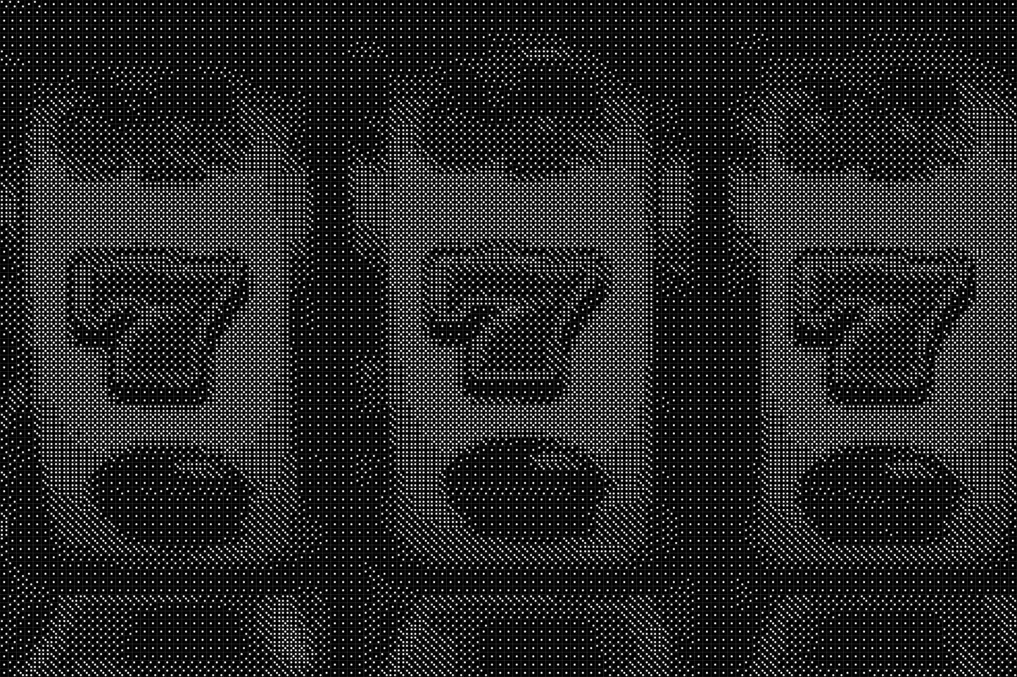 Jackpot 2 Dice Art- Handcrafted Dice Mosaic using 10,000+ Dice, Two Size Options