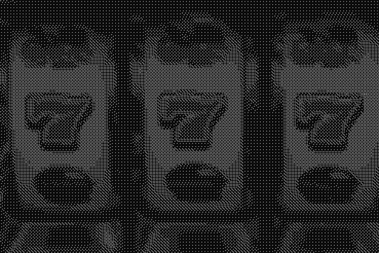 Jackpot 2 Dice Art- Handcrafted Dice Mosaic using 10,000+ Dice, Two Size Options