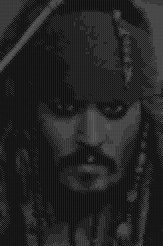 Jack Sparrow Dice Art- Handcrafted Dice Mosaic using 10,000+ Dice, Two Size Options