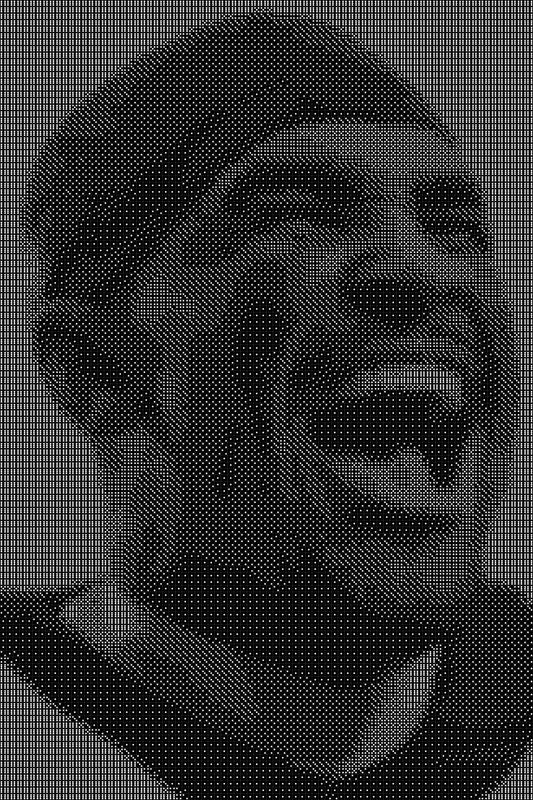 Jalen Hurts Dice Art- Handcrafted Dice Mosaic using 10,000+ Dice, Two Size Options