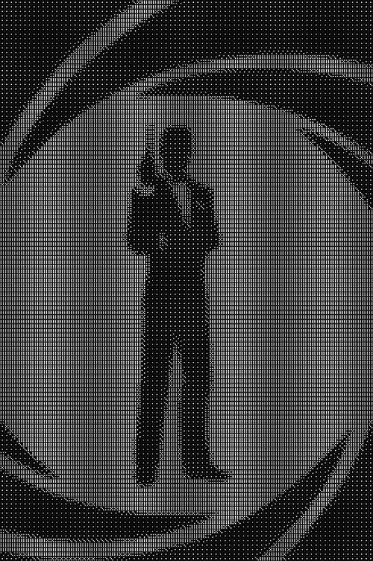 James Bond 4 Dice Art- Handcrafted Dice Mosaic using 10,000+ Dice, Two Size Options