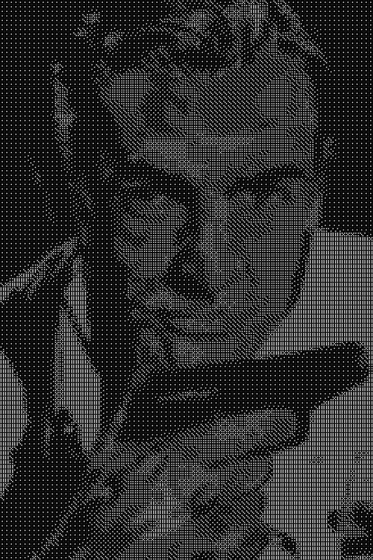 James Bond 7 Dice Art- Handcrafted Dice Mosaic using 10,000+ Dice, Two Size Options