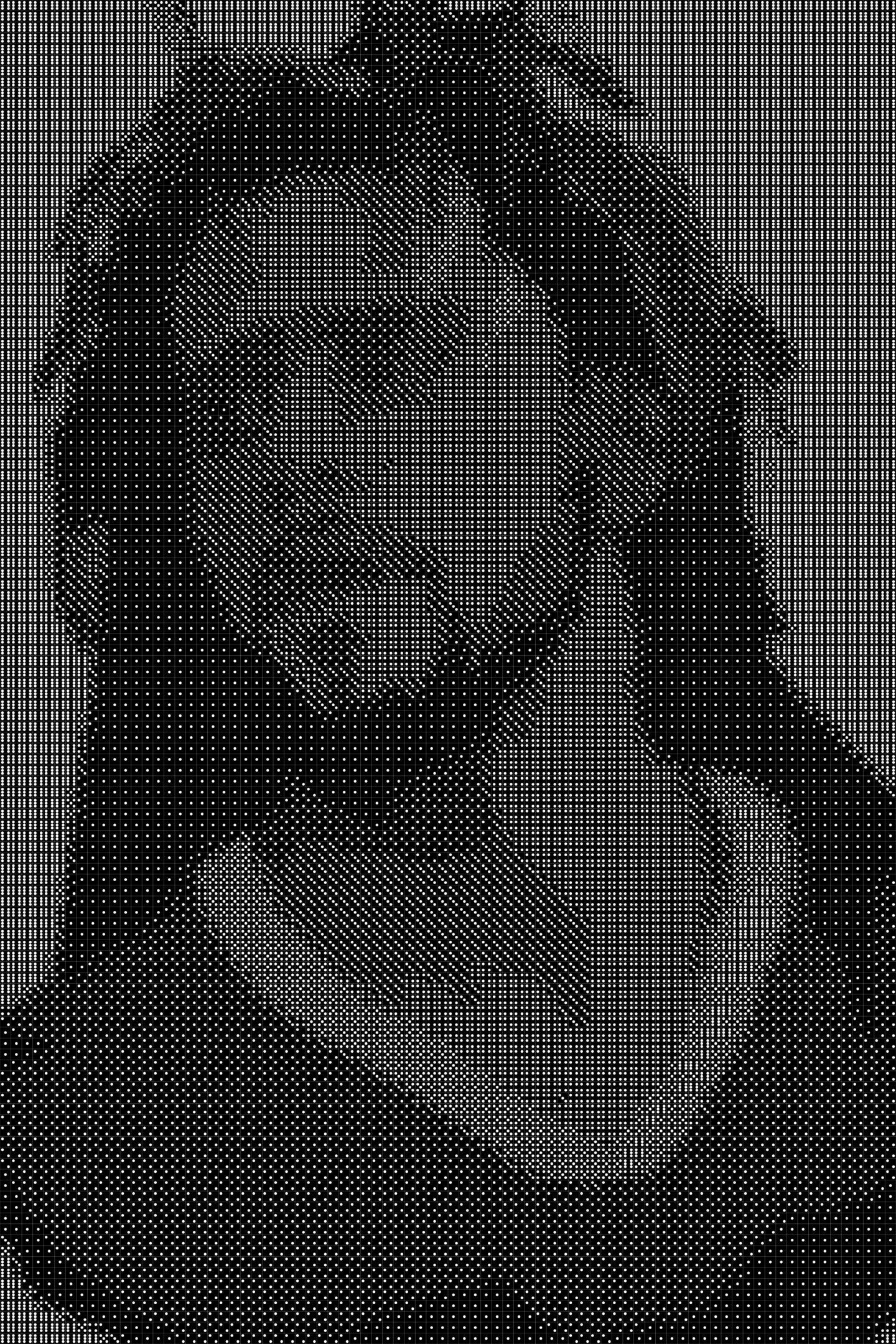 Jcole 4 Dice Art- Handcrafted Dice Mosaic using 10,000+ Dice, Two Size Options