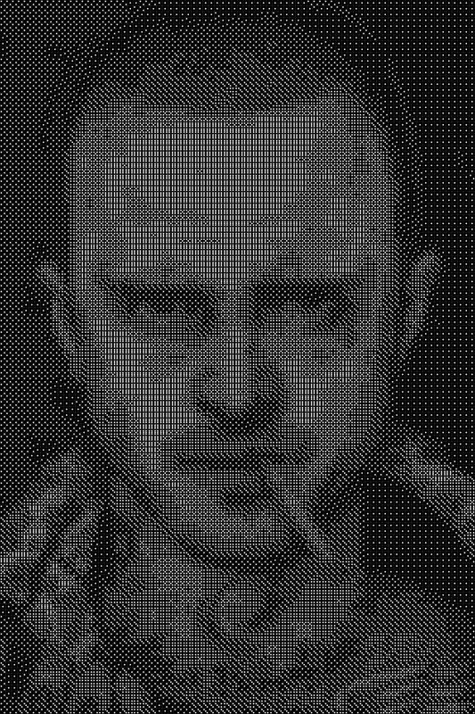 Jesse Pinkman Dice Art- Handcrafted Dice Mosaic using 10,000+ Dice, Two Size Options