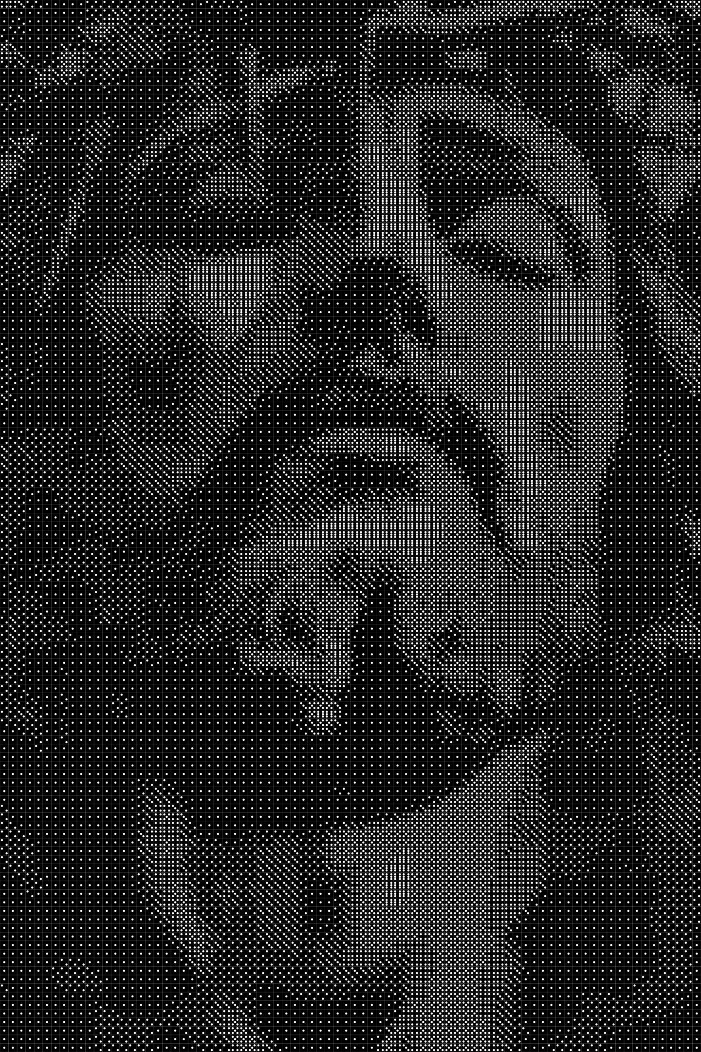 Jesus 6 Dice Art- Handcrafted Dice Mosaic using 10,000+ Dice, Two Size Options