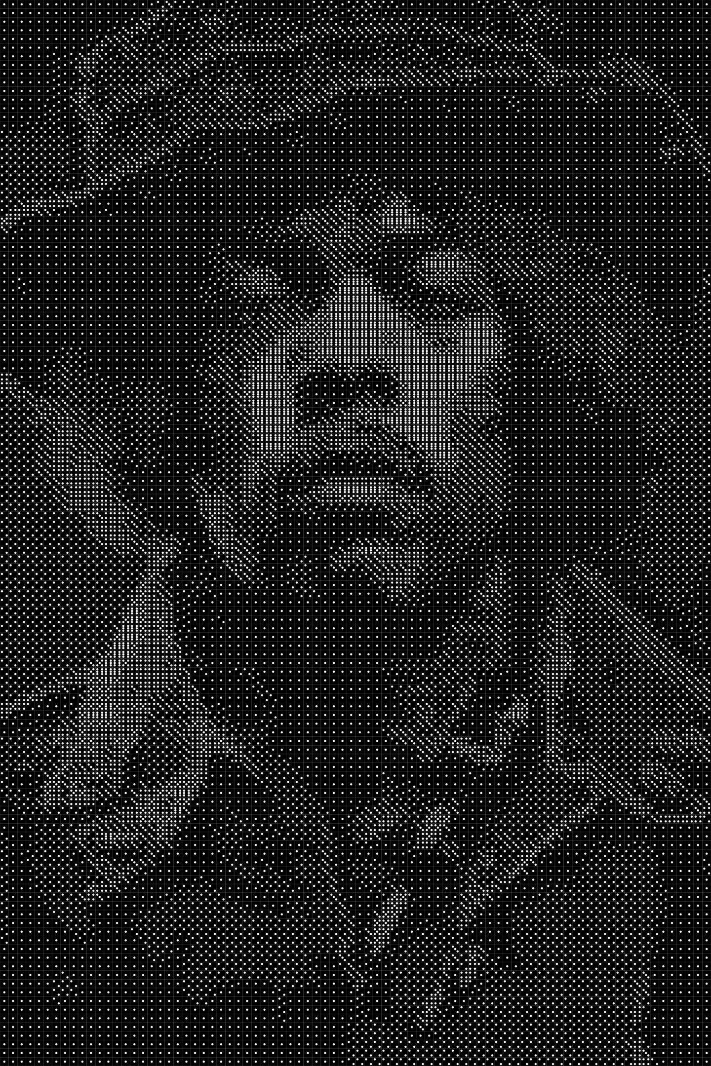 Jimi Hendrix 2 Dice Art- Handcrafted Dice Mosaic using 10,000+ Dice, Two Size Options
