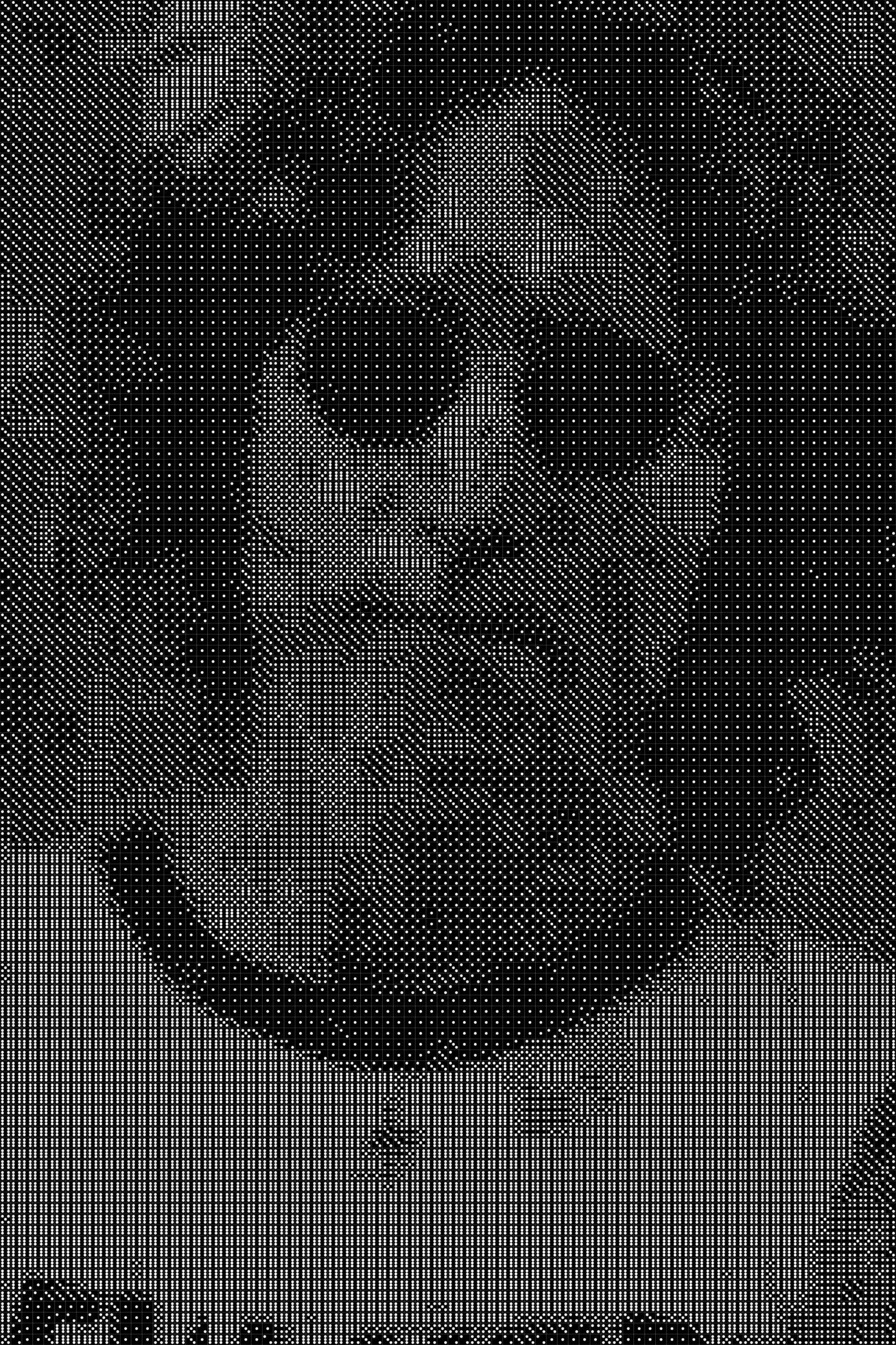 John Lennon 3 Dice Art- Handcrafted Dice Mosaic using 10,000+ Dice, Two Size Options