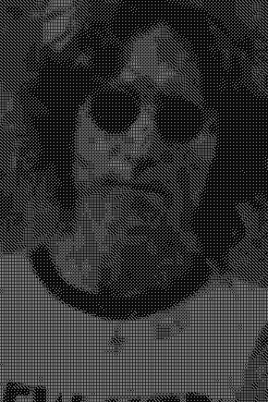 John Lennon 3 Dice Art- Handcrafted Dice Mosaic using 10,000+ Dice, Two Size Options