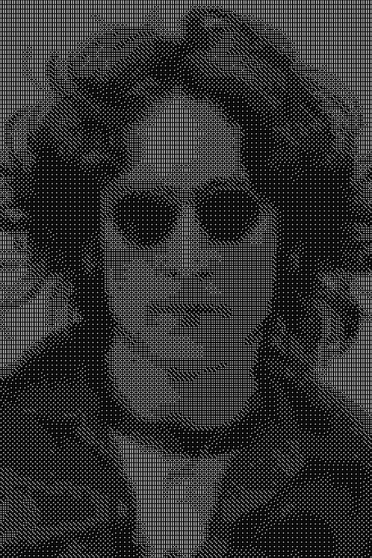John Lennon 4 Dice Art- Handcrafted Dice Mosaic using 10,000+ Dice, Two Size Options
