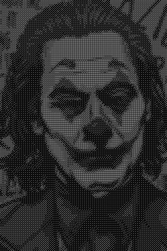 Joker 8 Dice Art- Handcrafted Dice Mosaic using 10,000+ Dice, Two Size Options