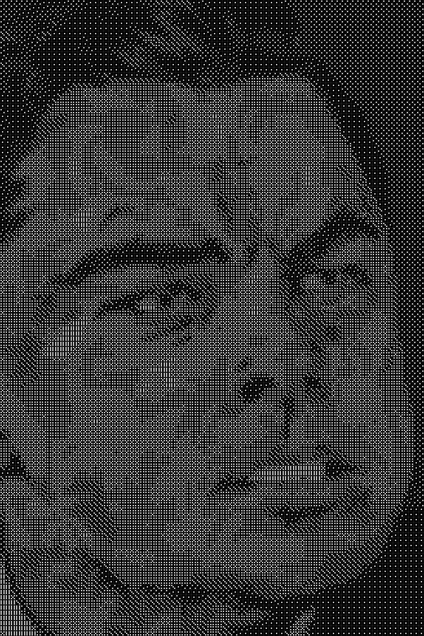 Jordan Belfort Drugged Dice Art- Handcrafted Dice Mosaic using 10,000+ Dice, Two Size Options