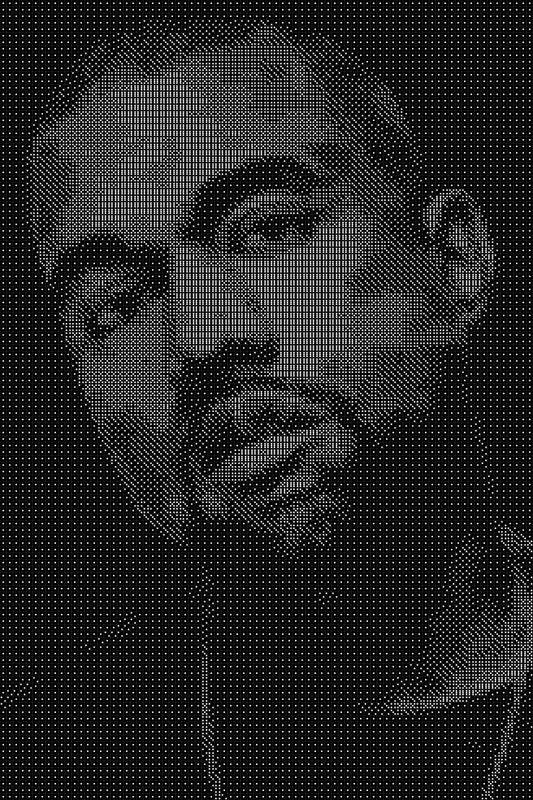 Kanye West 2 Dice Art- Handcrafted Dice Mosaic using 10,000+ Dice, Two Size Options
