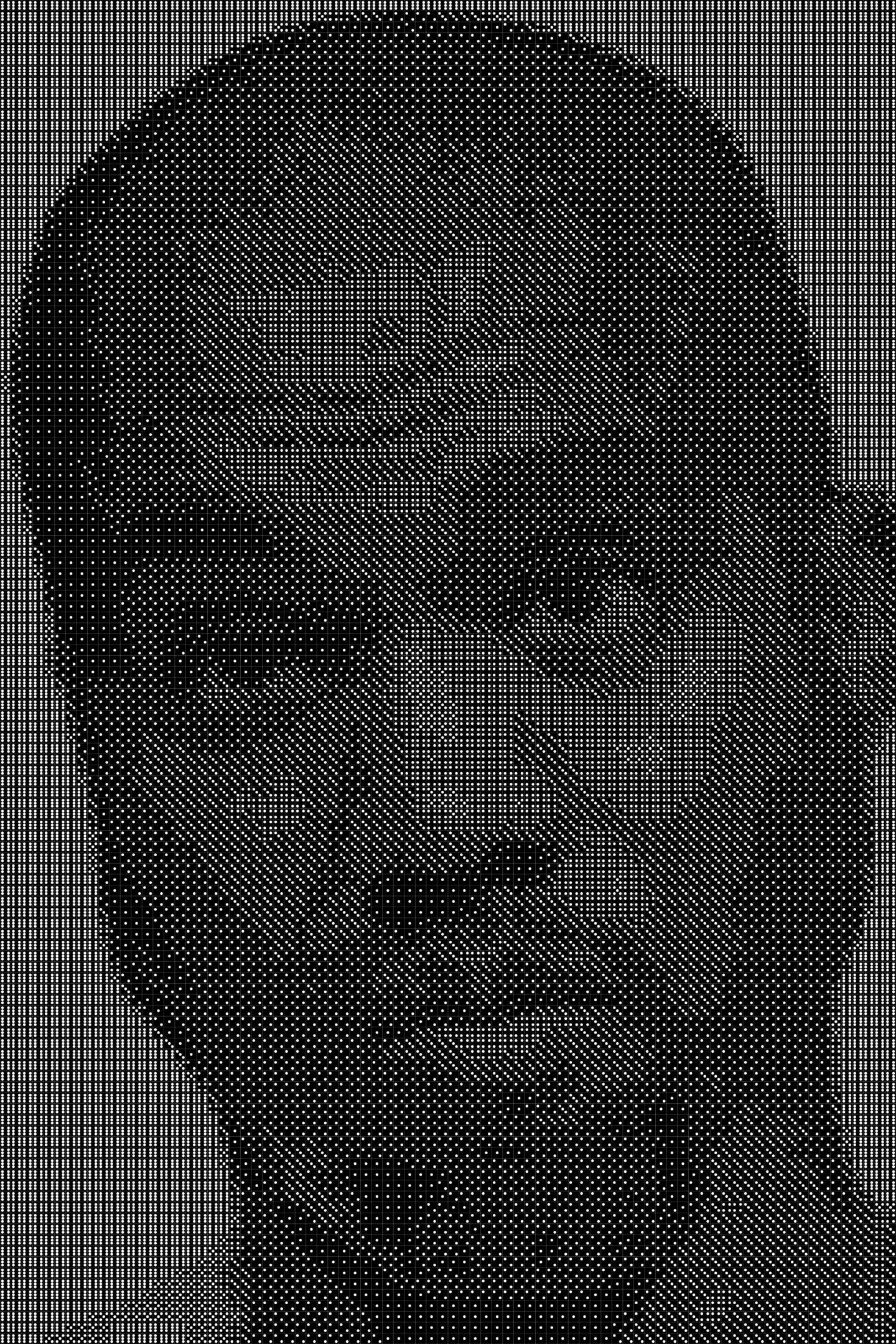 Kanye West Dice Art- Handcrafted Dice Mosaic using 10,000+ Dice, Two Size Options