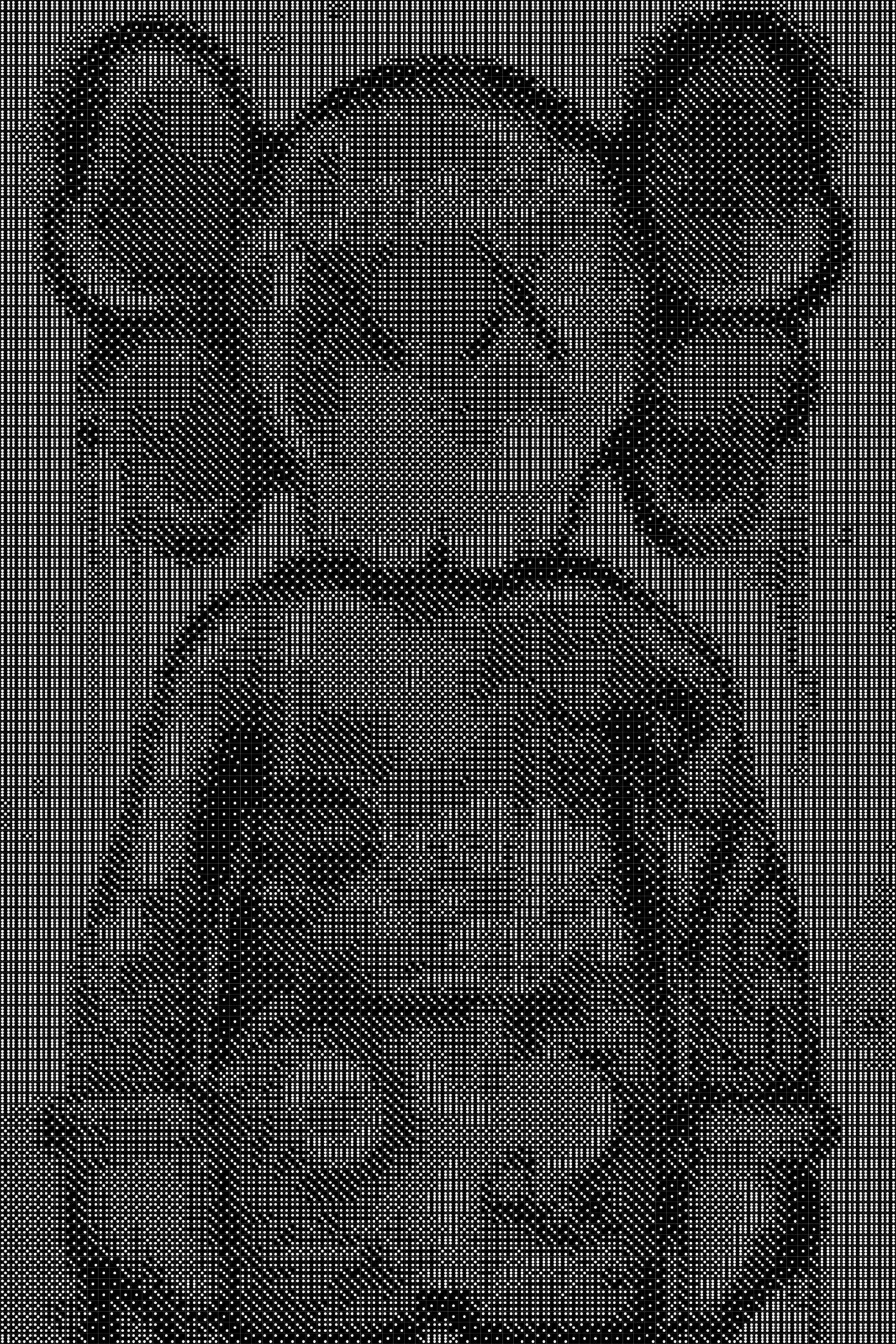 Kaws Dice Art- Handcrafted Dice Mosaic using 10,000+ Dice, Two Size Options