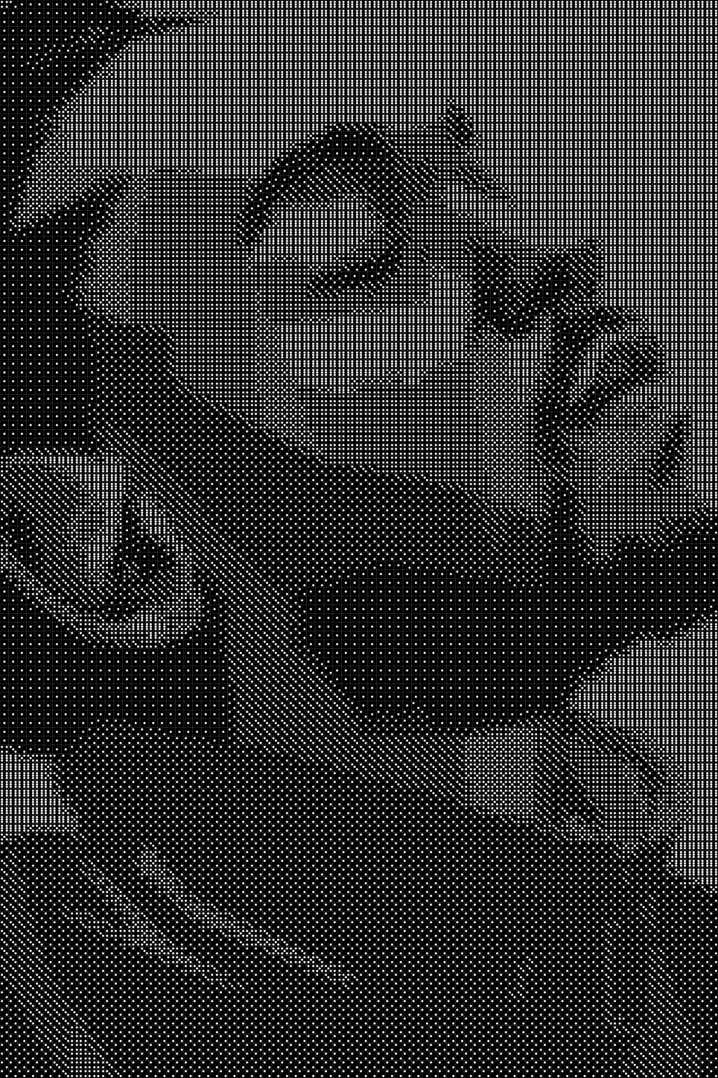Kendrick Lamar 6 Dice Art- Handcrafted Dice Mosaic using 10,000+ Dice, Two Size Options
