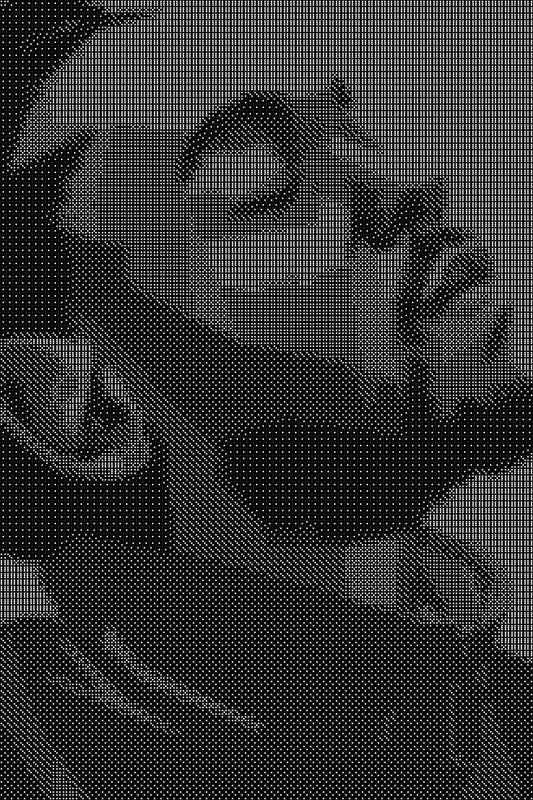 Kendrick Lamar 6 Dice Art- Handcrafted Dice Mosaic using 10,000+ Dice, Two Size Options