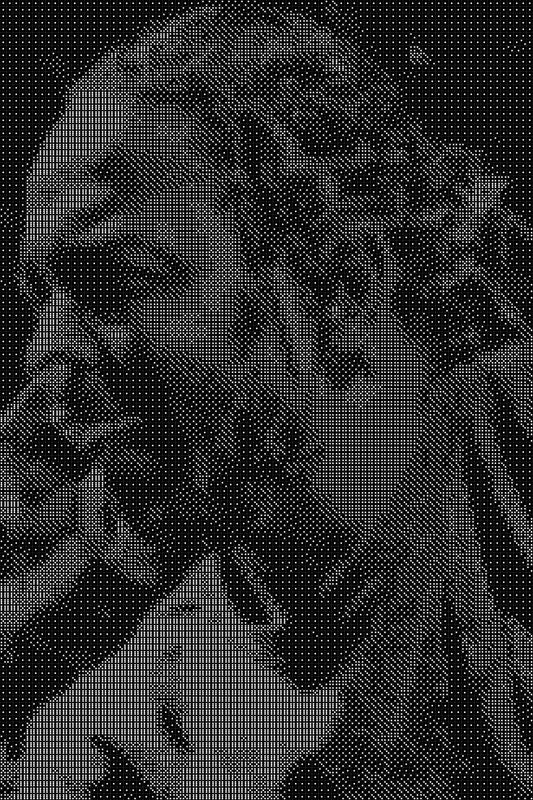 Kendrick Lamar Dice Art- Handcrafted Dice Mosaic using 10,000+ Dice, Two Size Options