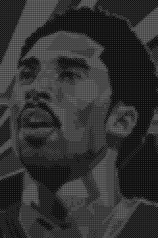 Kobe 6 Dice Art- Handcrafted Dice Mosaic using 10,000+ Dice, Two Size Options