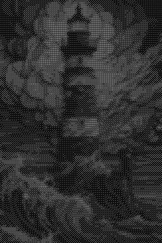Lighthouse Dice Art- Handcrafted Dice Mosaic using 10,000+ Dice, Two Size Options
