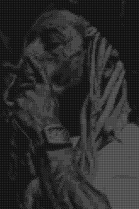 Lil Wayne Dice Art- Handcrafted Dice Mosaic using 10,000+ Dice, Two Size Options
