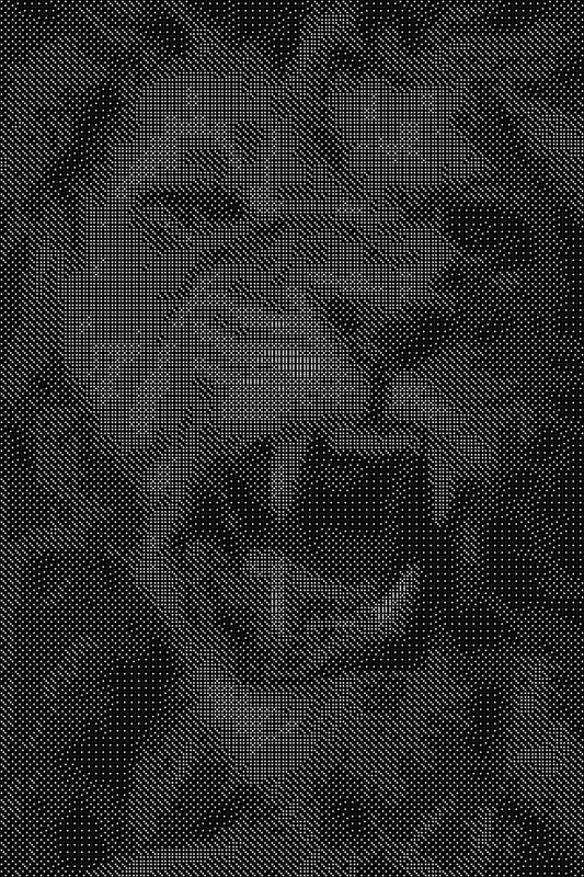 Lion 7 Dice Art- Handcrafted Dice Mosaic using 10,000+ Dice, Two Size Options