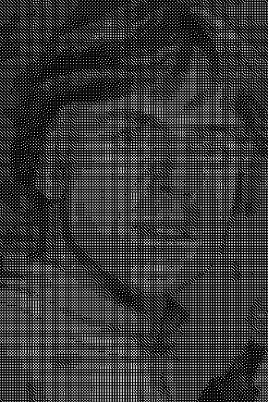 Luke Skywalker Dice Art- Handcrafted Dice Mosaic using 10,000+ Dice, Two Size Options