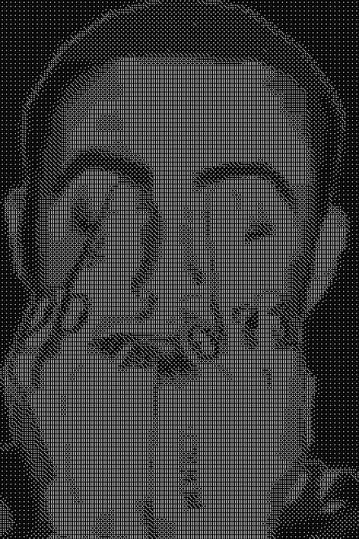 Mac Miller 3 Dice Art- Handcrafted Dice Mosaic using 10,000+ Dice, Two Size Options