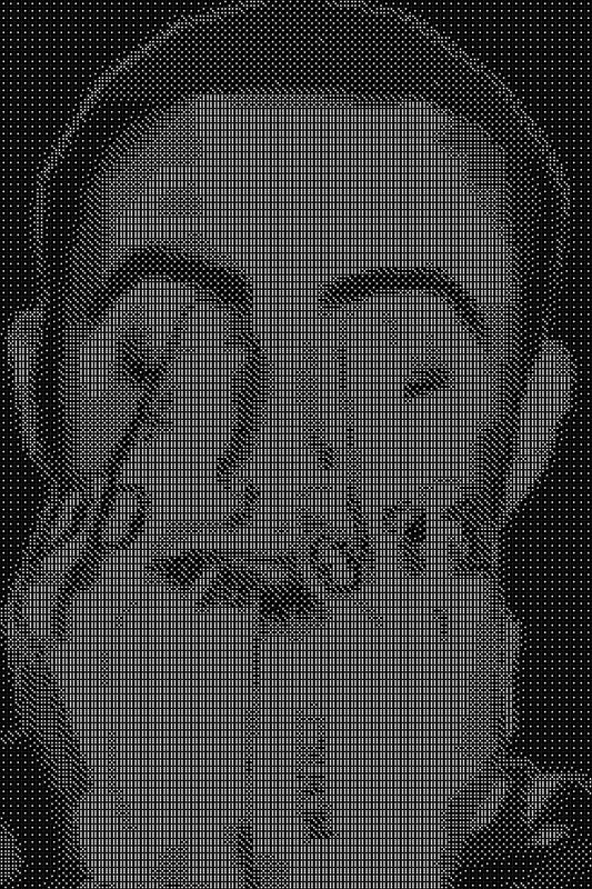 Mac Miller 3 Dice Art- Handcrafted Dice Mosaic using 10,000+ Dice, Two Size Options