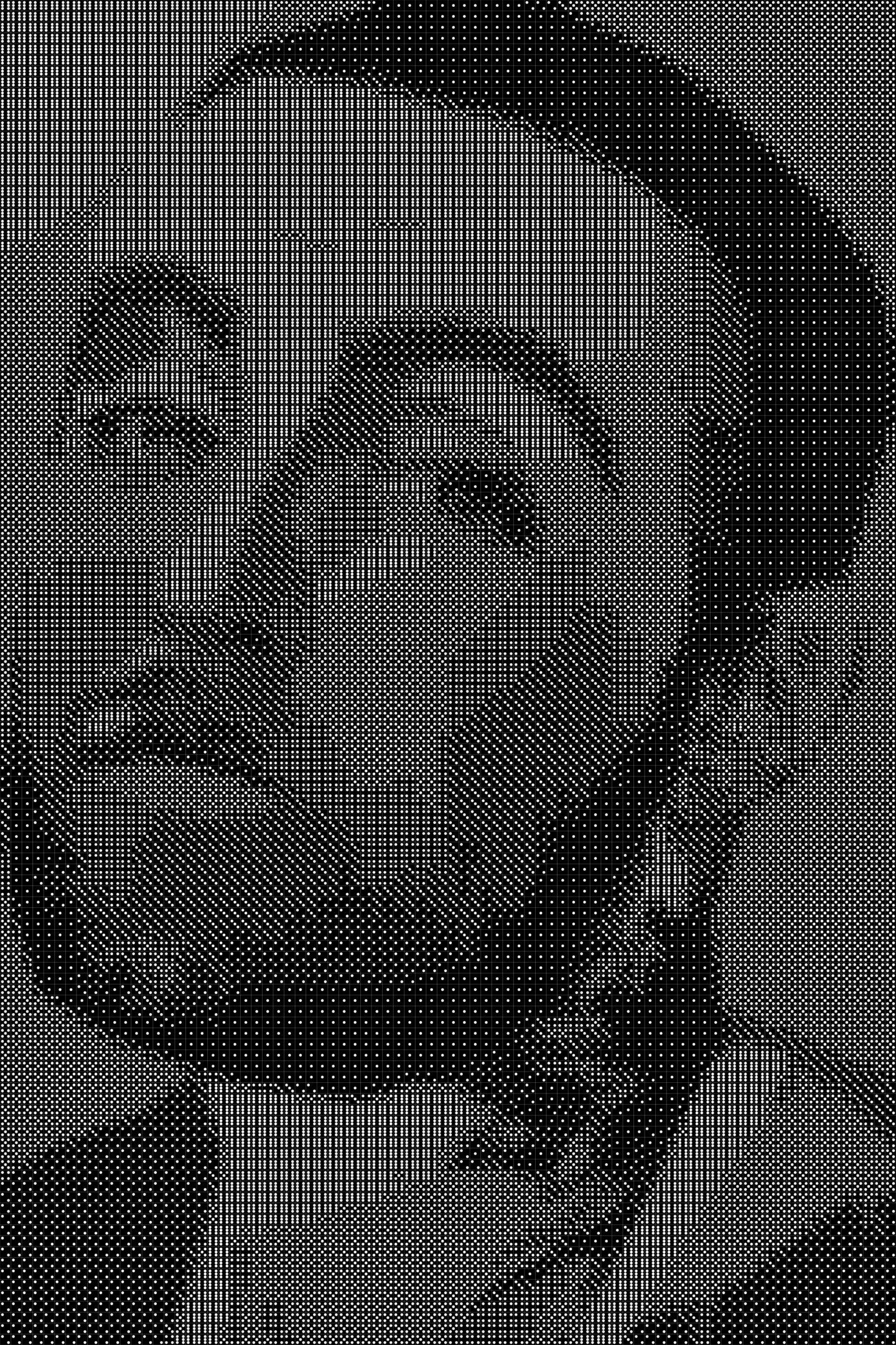 Mac Miller 4 Dice Art- Handcrafted Dice Mosaic using 10,000+ Dice, Two Size Options