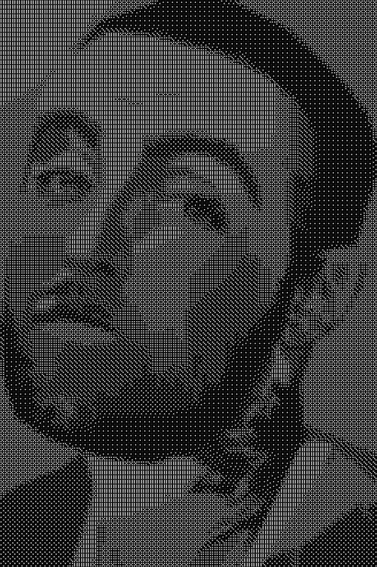 Mac Miller 4 Dice Art- Handcrafted Dice Mosaic using 10,000+ Dice, Two Size Options