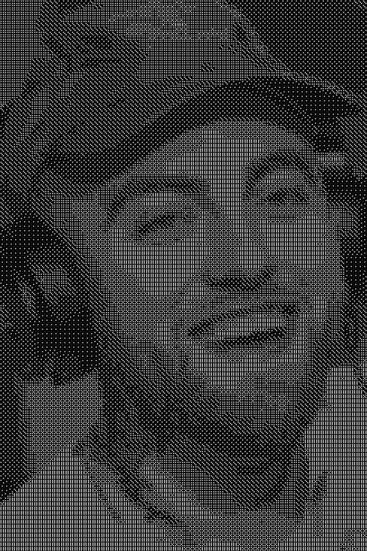 Mac Miller Dice Art- Handcrafted Dice Mosaic using 10,000+ Dice, Two Size Options