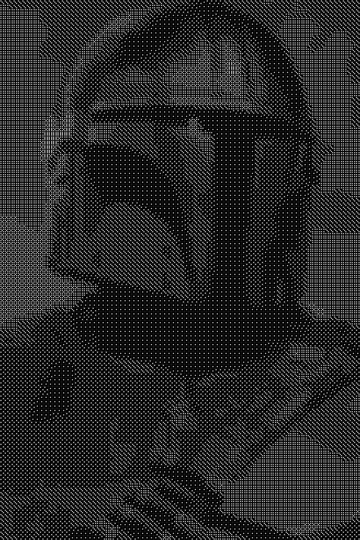 Mandalorian 6 Dice Art- Handcrafted Dice Mosaic using 10,000+ Dice, Two Size Options
