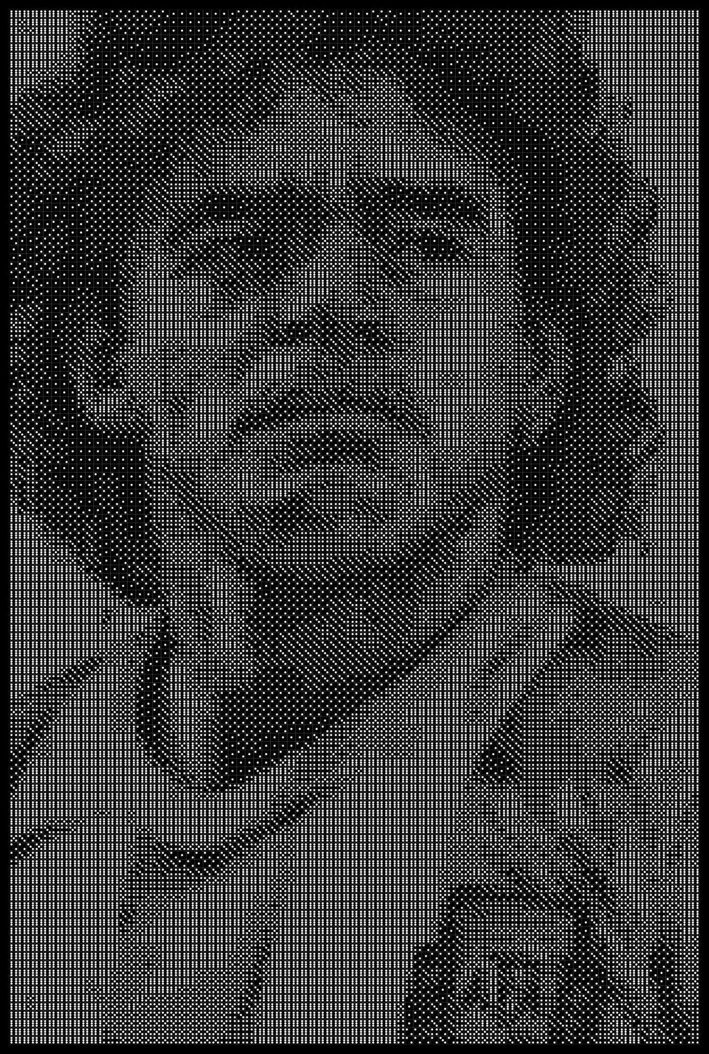 Maradona 3 Dice Art- Handcrafted Dice Mosaic using 10,000+ Dice, Two Size Options