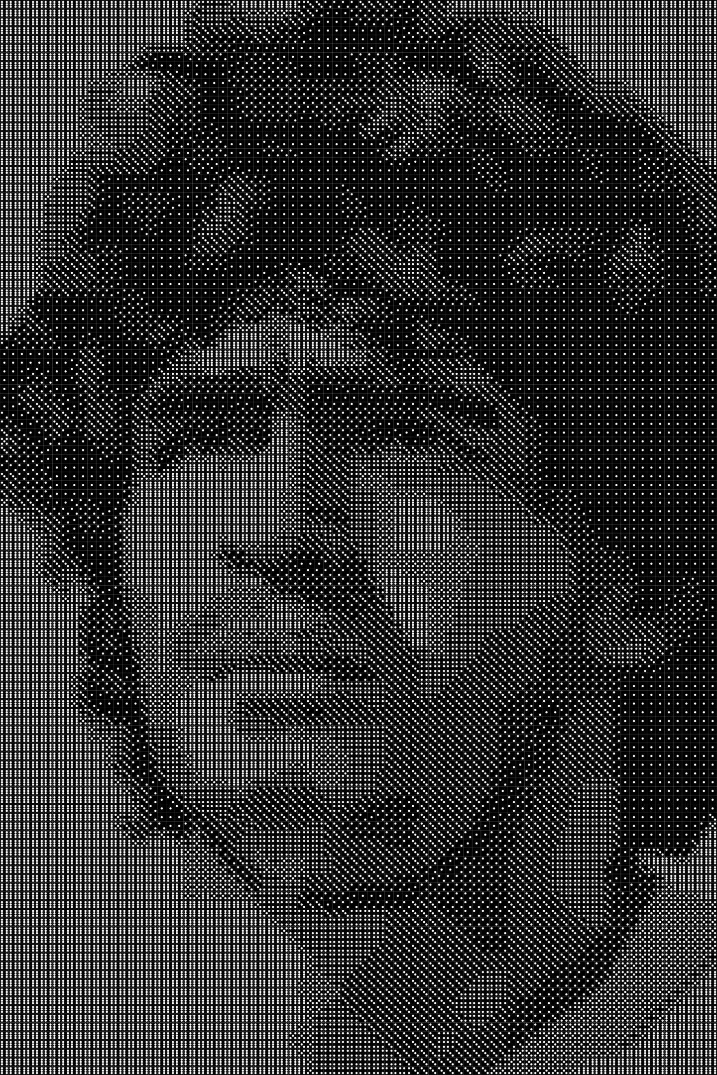 Maradona Dice Art- Handcrafted Dice Mosaic using 10,000+ Dice, Two Size Options