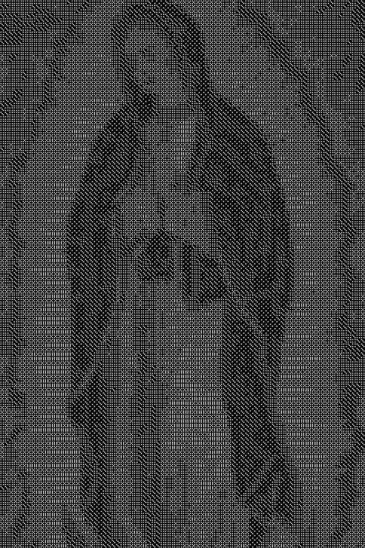 Mary Magdalene 2 Dice Art- Handcrafted Dice Mosaic using 10,000+ Dice, Two Size Options