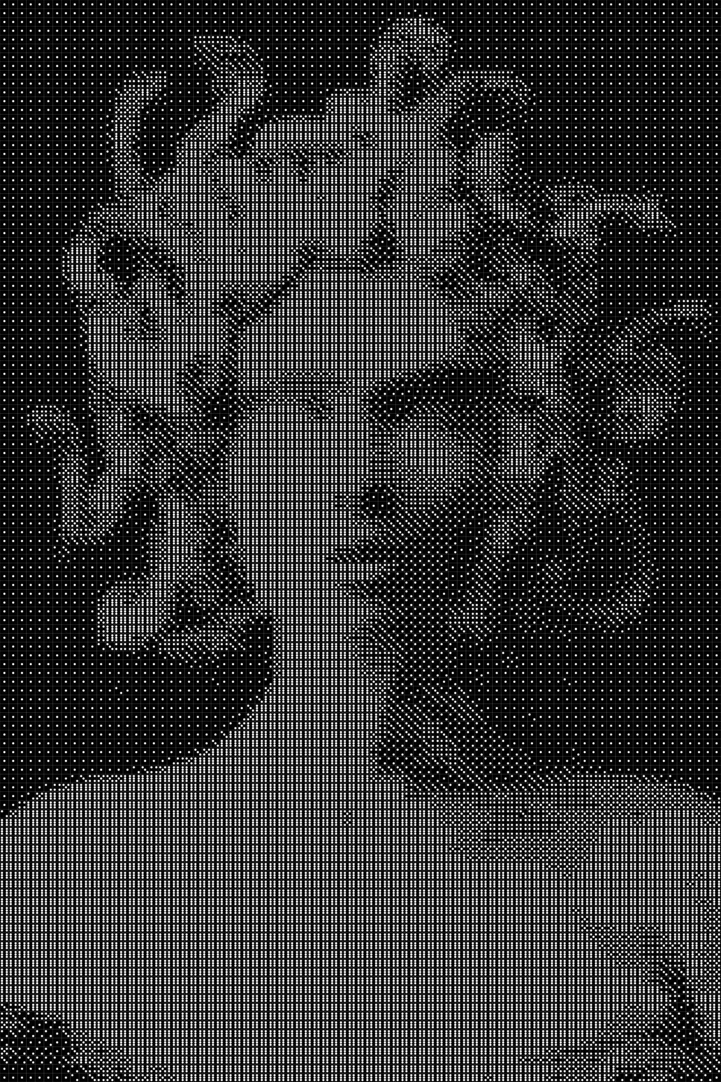 Medusa Dice Art- Handcrafted Dice Mosaic using 10,000+ Dice, Two Size Options
