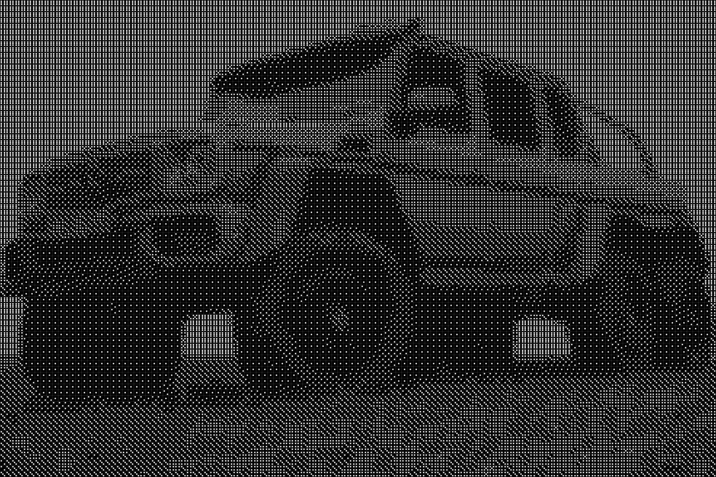 Mercedes 6x6 1 Dice Art- Handcrafted Dice Mosaic using 10,000+ Dice, Two Size Options