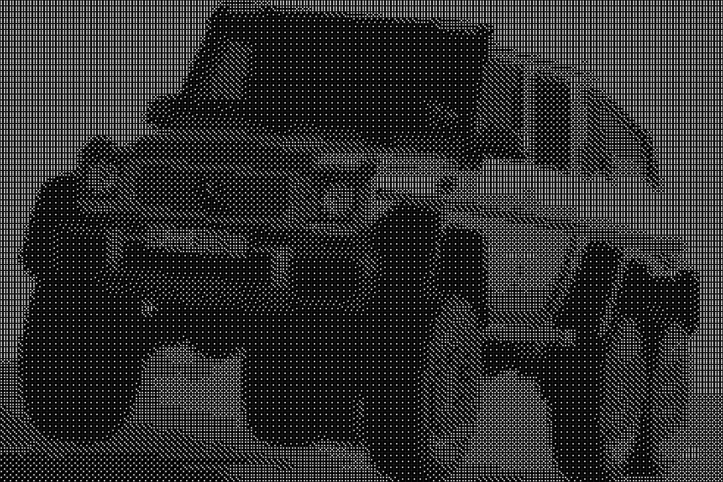 Mercedes 6x6 Dice Art- Handcrafted Dice Mosaic using 10,000+ Dice, Two Size Options