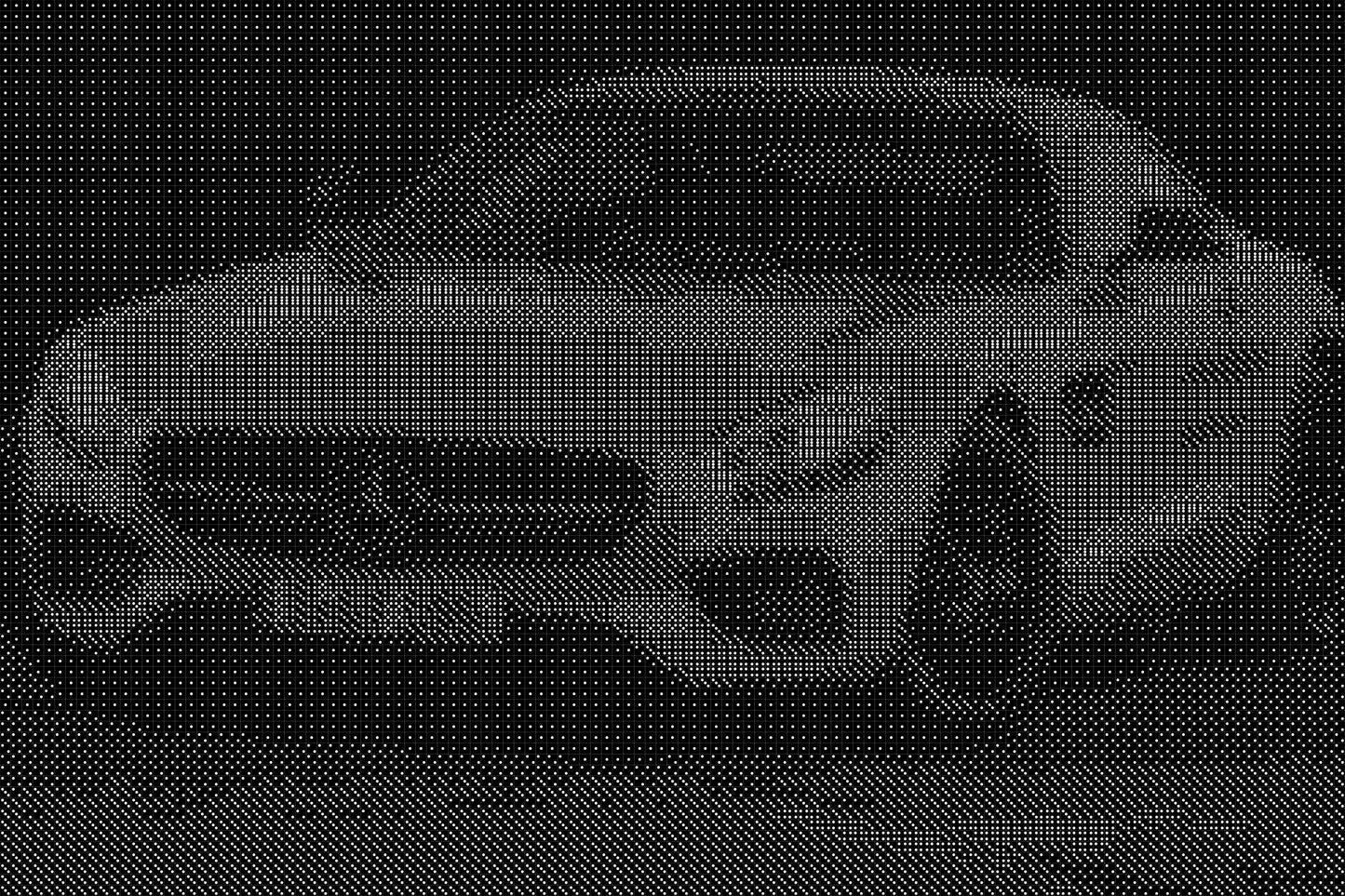 Mercedes Dice Art- Handcrafted Dice Mosaic using 10,000+ Dice, Two Size Options